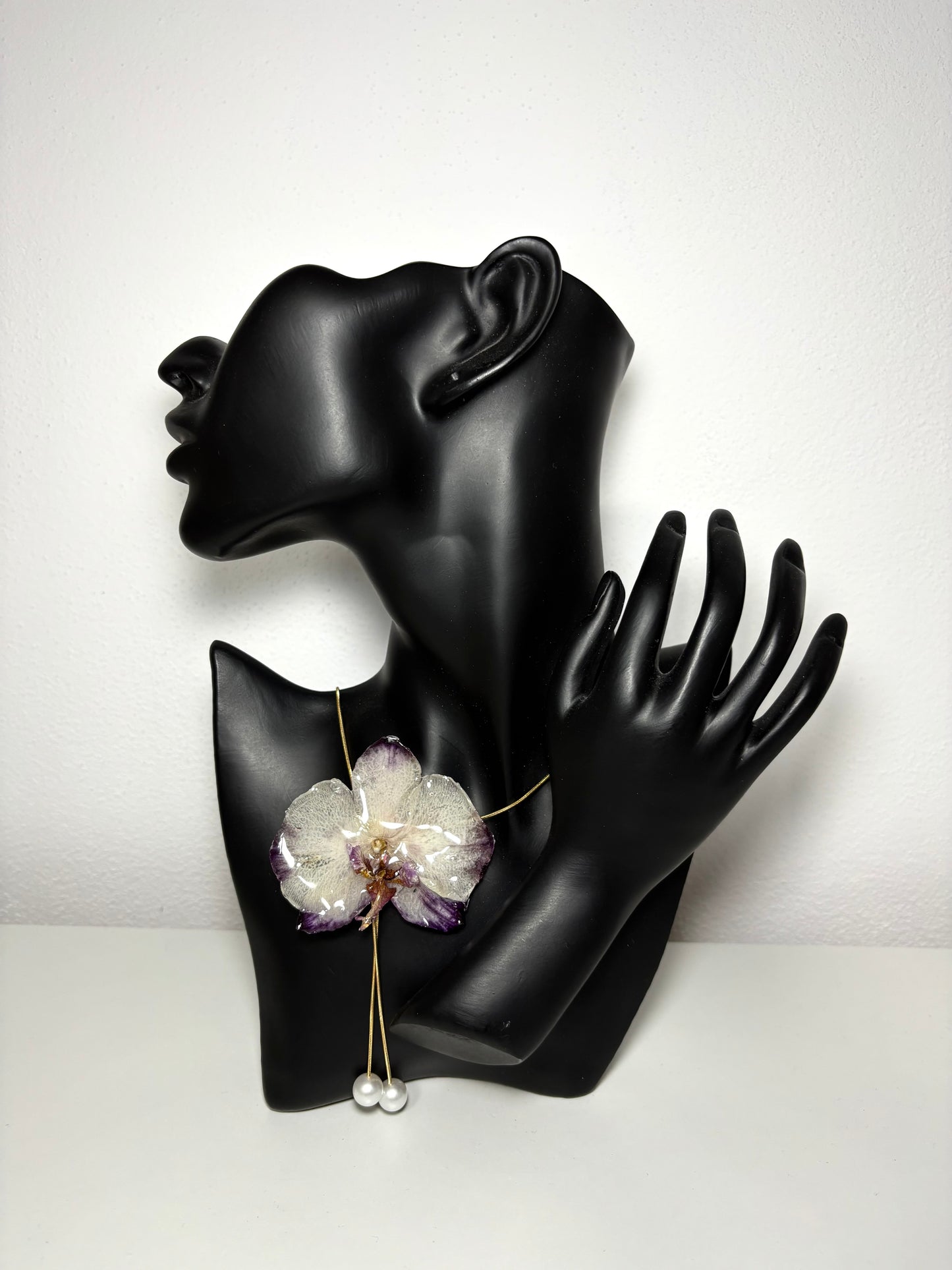 Touch of purple orchid