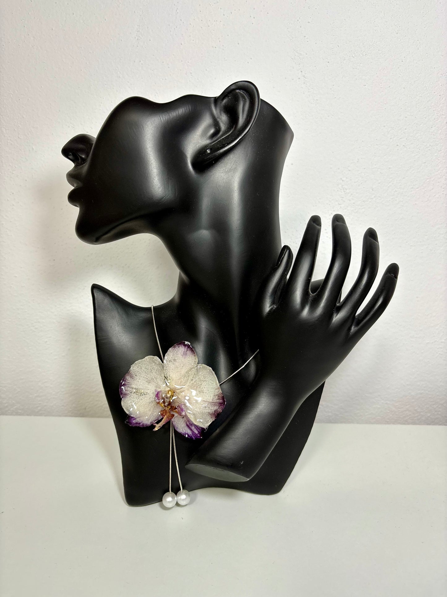 Touch of purple orchid