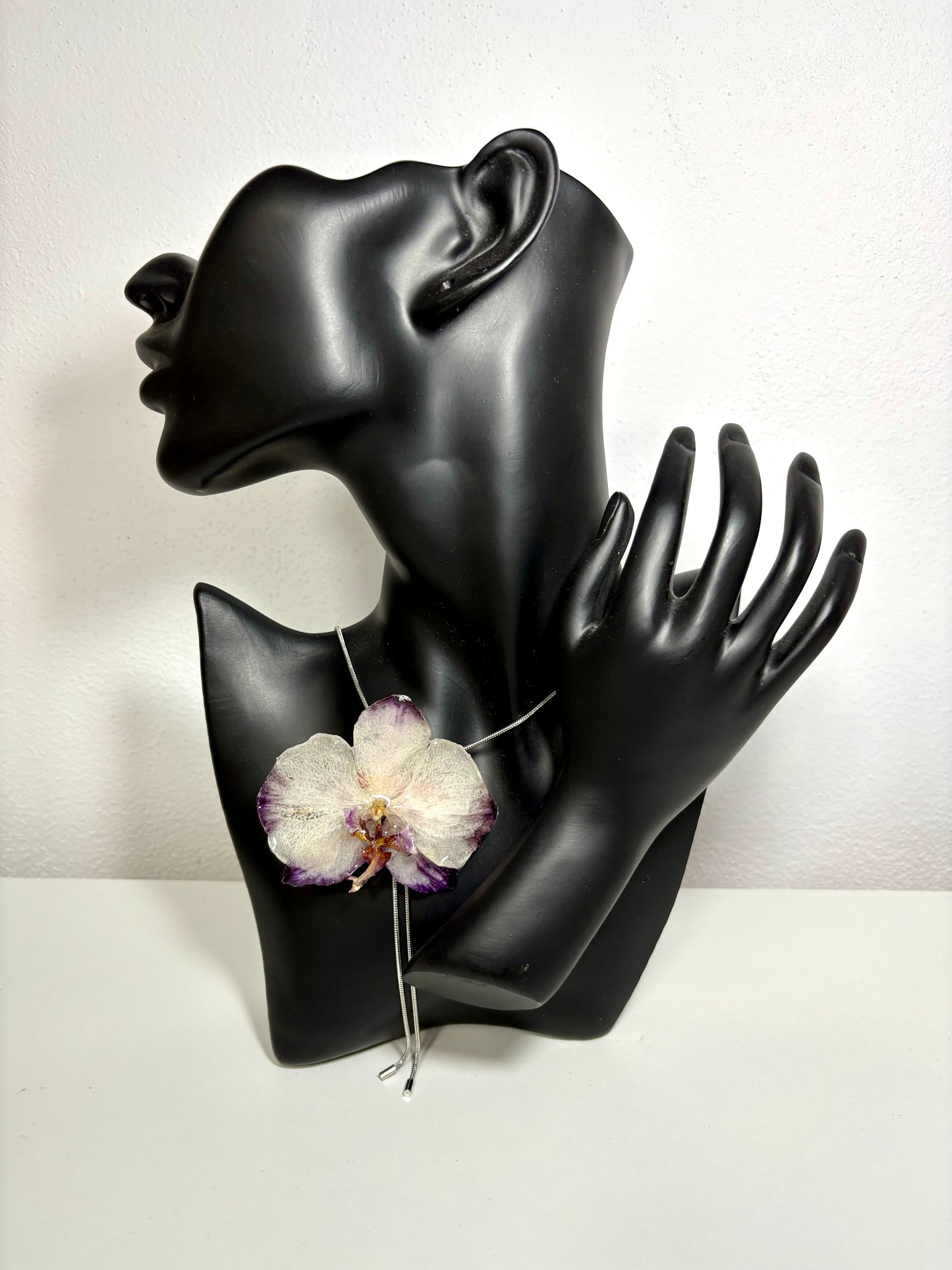 Touch of purple orchid