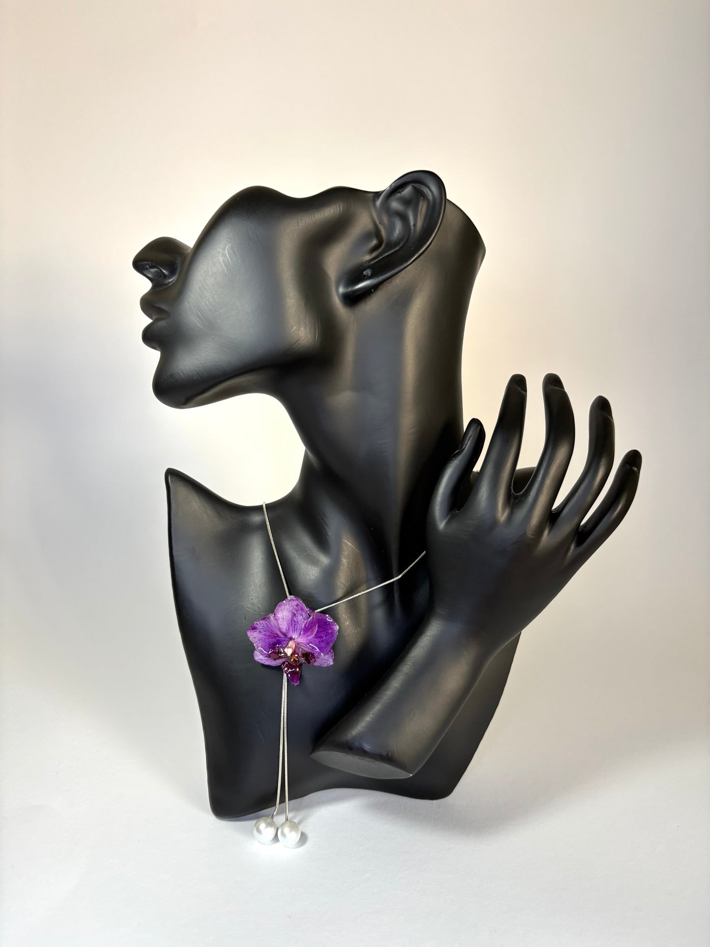 Dark purple mini orchid