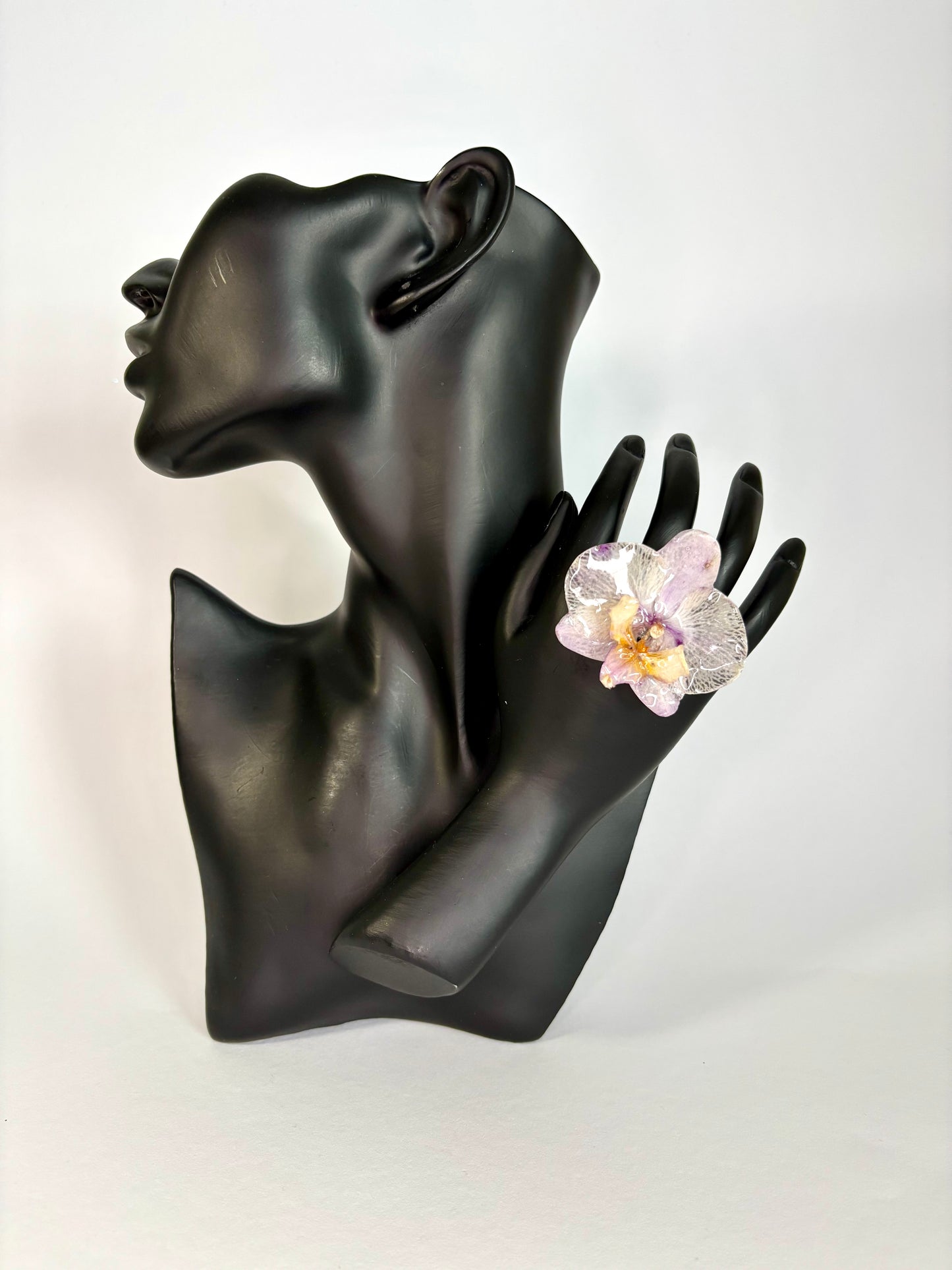 Purple orchid ring