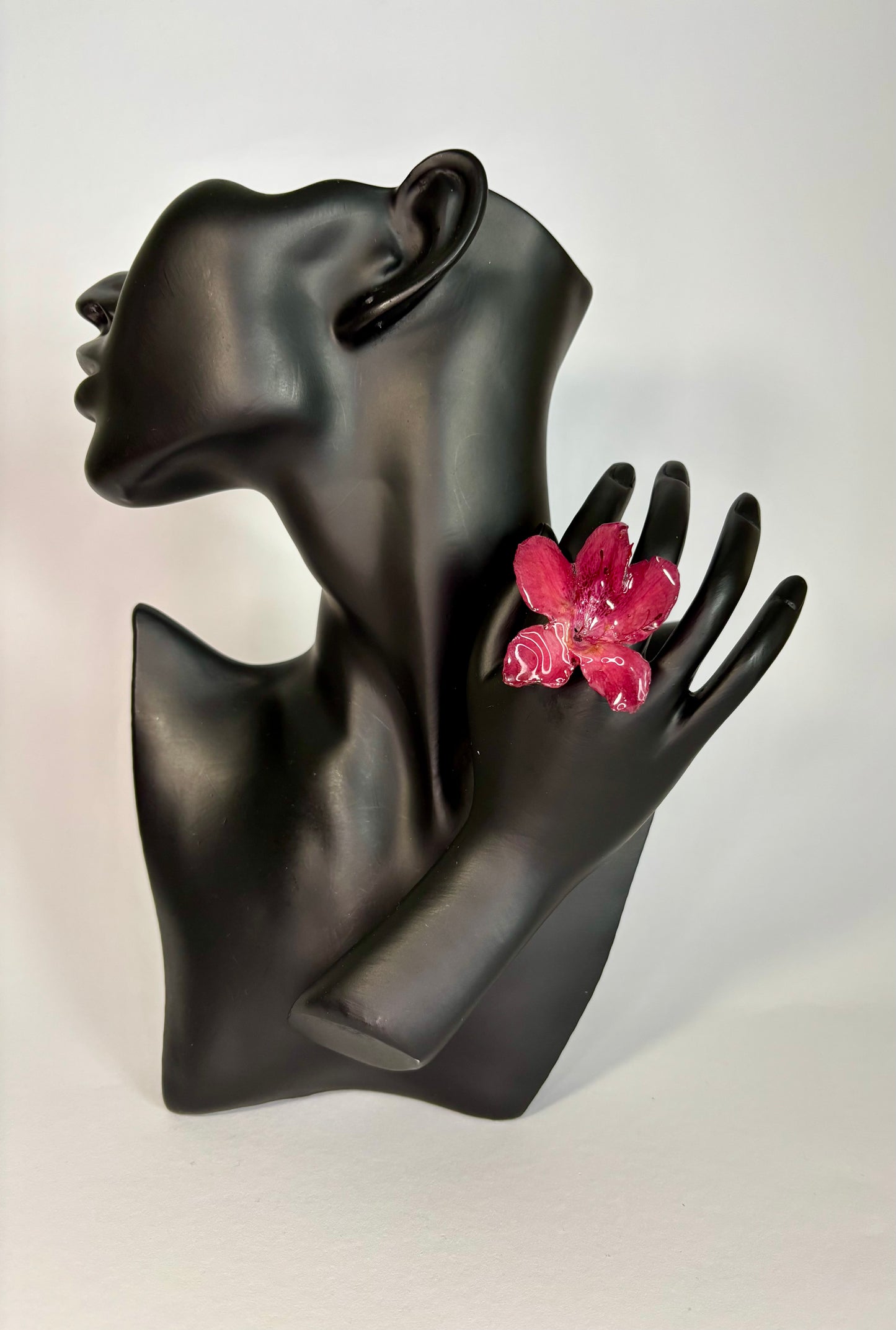 Red Hibiscus ring