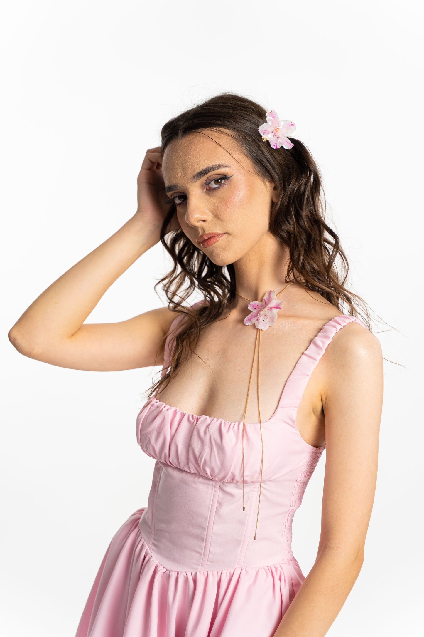 Tropical pink clips