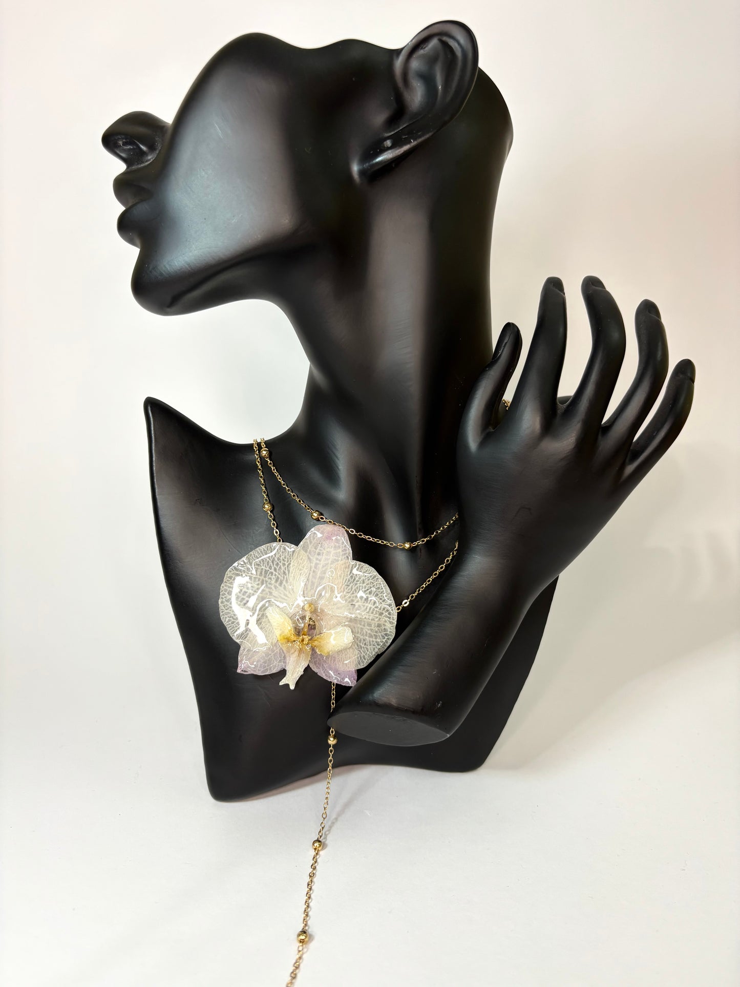 Touch of purple orchid