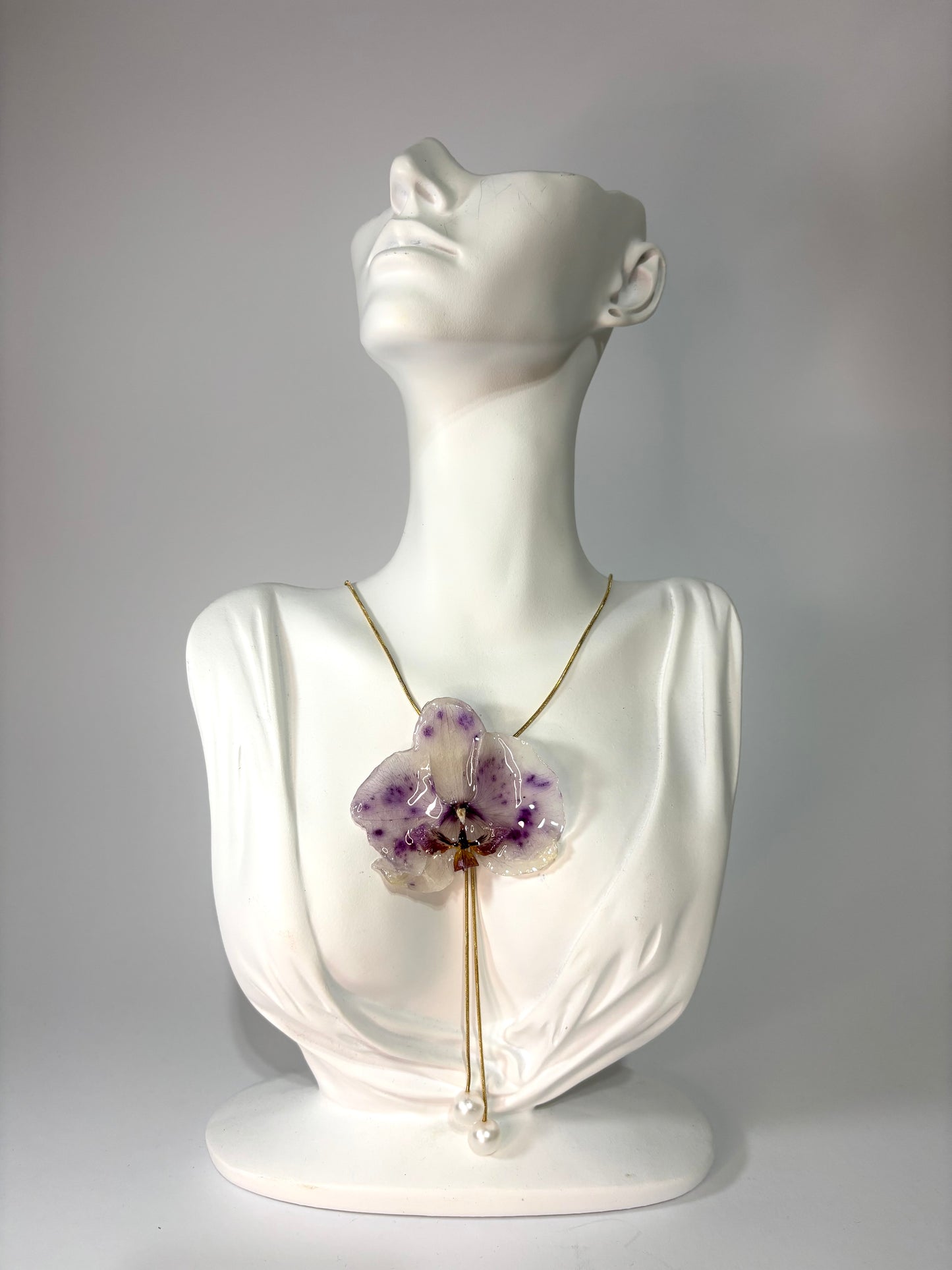 Touch of purple orchid