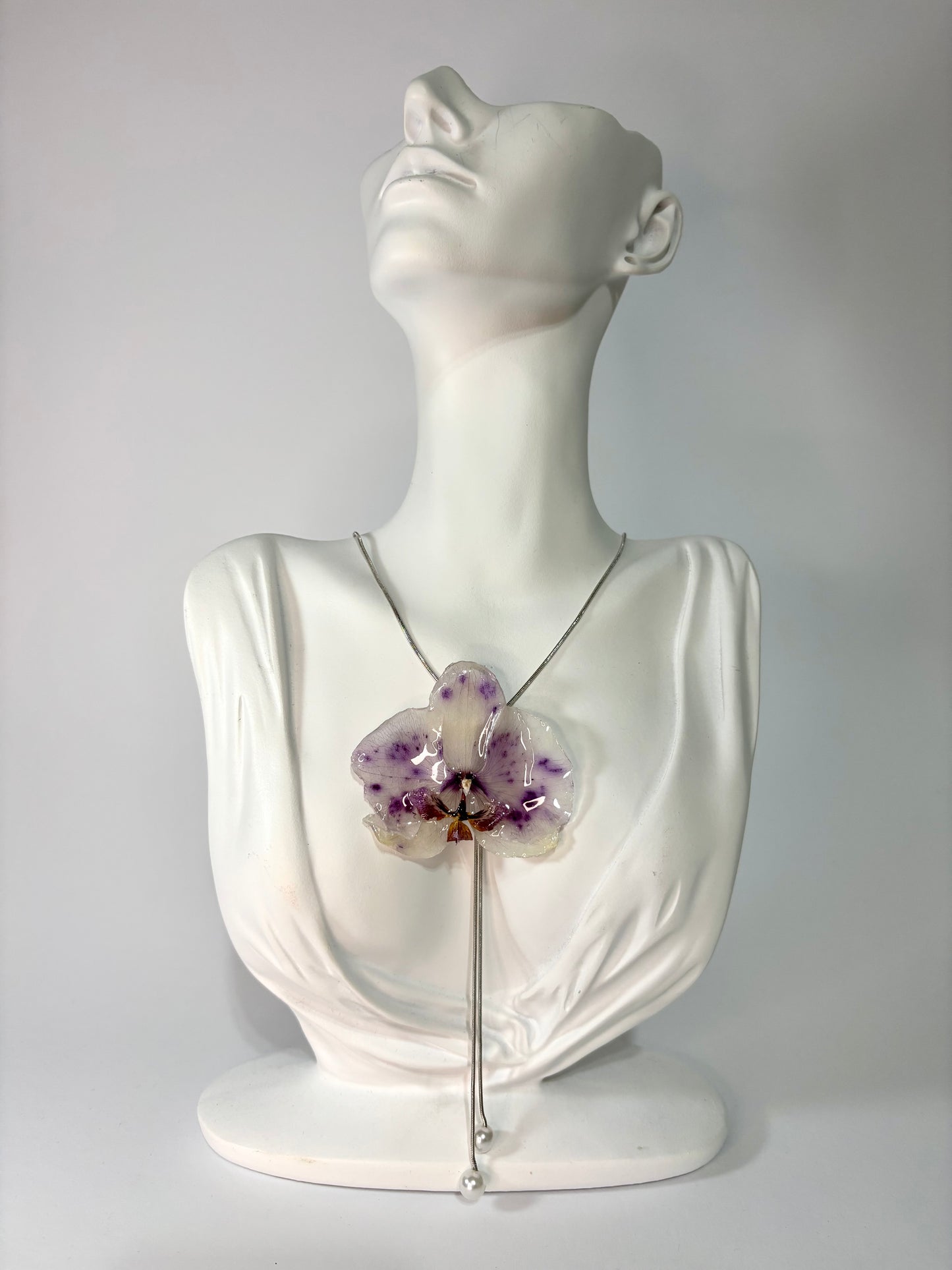 Touch of purple orchid