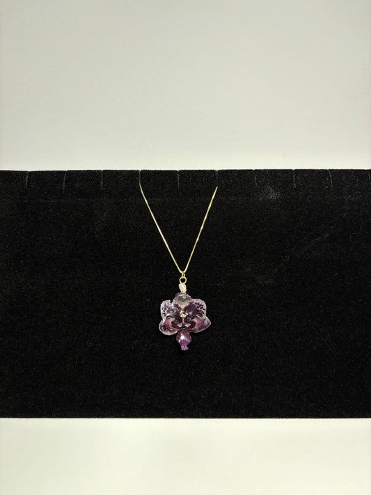 Mini purple orchid