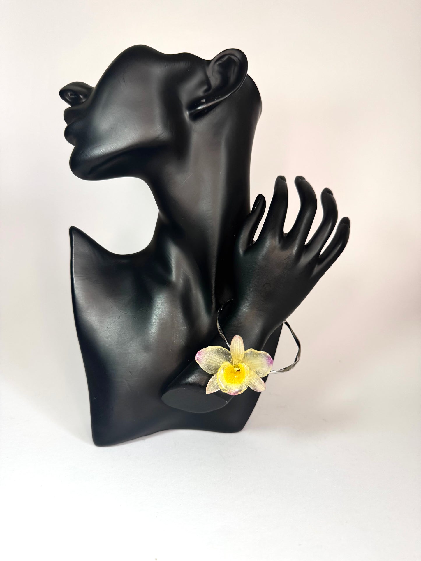 Tropical orchid bracelet