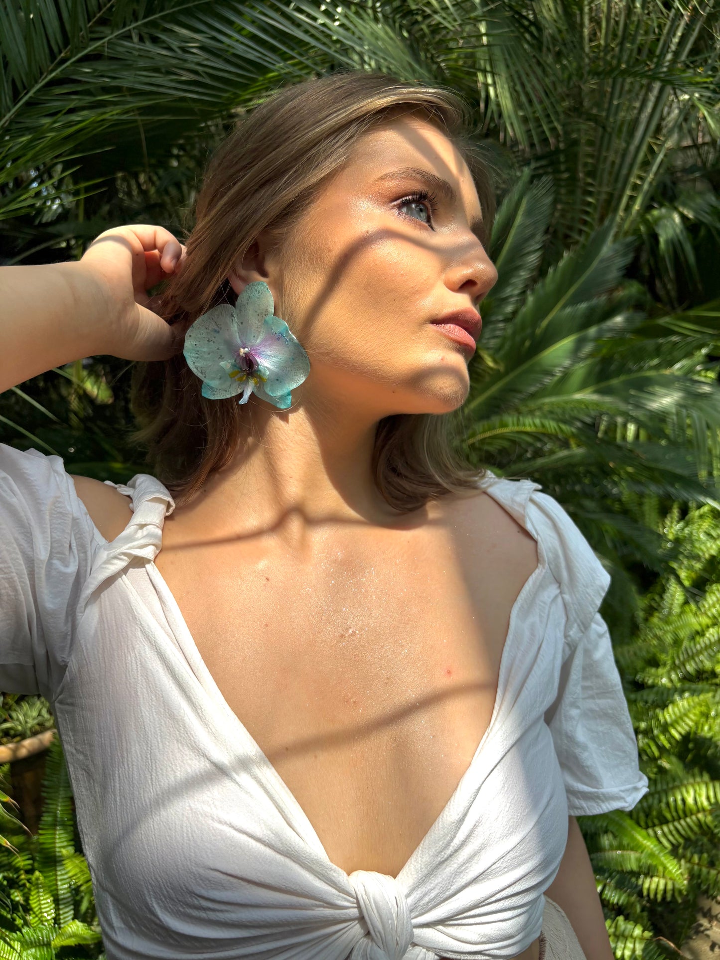 Moana orchid earrings 🩵🌊