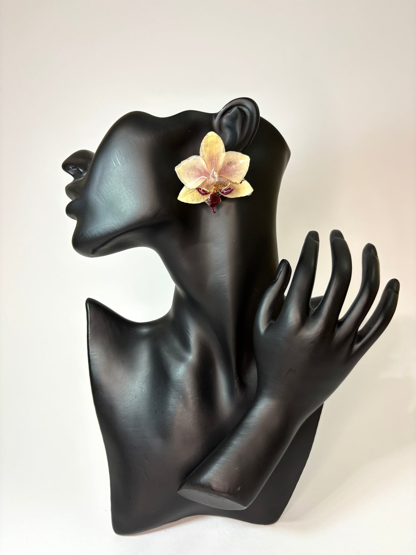 Sunset orchid earrings