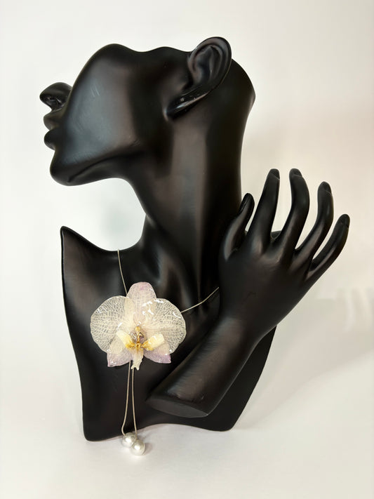 Touch of purple orchid