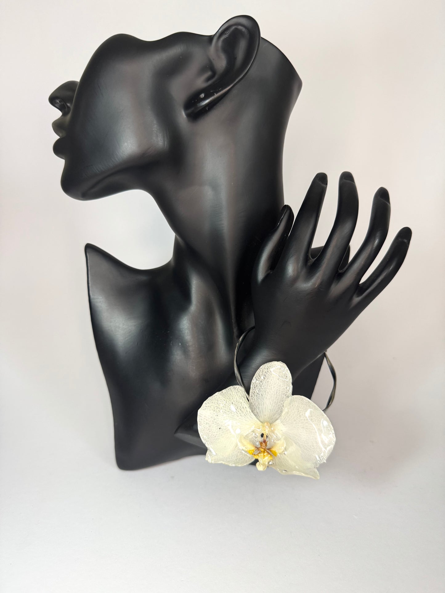 White orchid bracelet