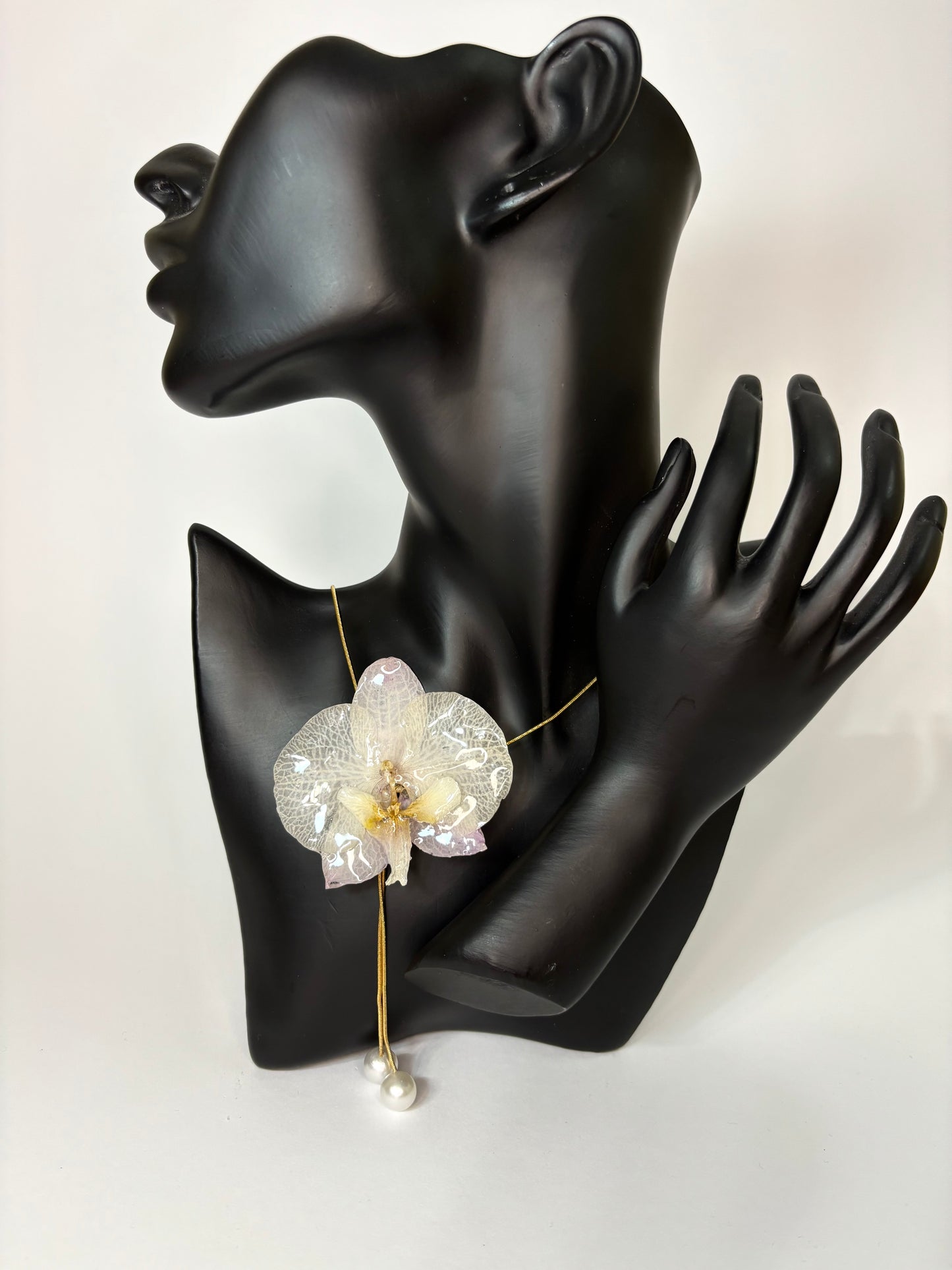 Touch of purple orchid