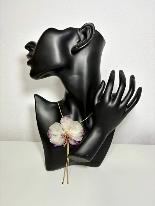 Touch of purple orchid