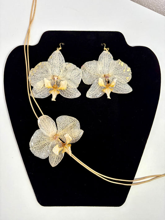 Gold orchid set✨