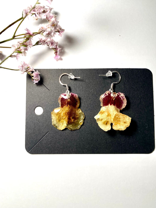 Black Orchid Earrings